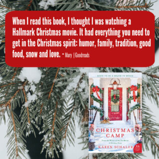 Christmas Camp novel, “I thought I was watching a Hallmark Christmas movie…”